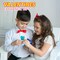 4E's Novelty Blue And Red Heart Wearable Candy Rings Candy Lollipops (30 Ct Bulk) - Heart Shaped Lollipops Individually Wrapped, Rings Candies Party Pack For Kids Valentines Day Candy Classroom Exchange